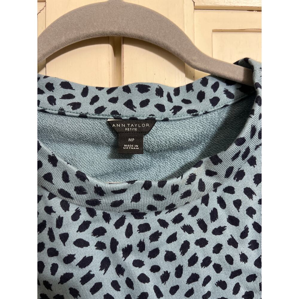 Ann Taylor size medium petite MP knit dress sweatshirt material - Picture 2 of 3
